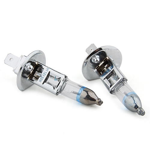 Skyline Silver-Xenon Head LampTec H1 Connector 55W/12V Halogen bulbs 2pcs Included - Click Image to Close